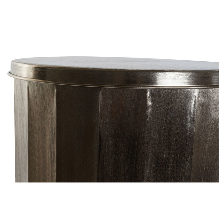 DKD Home Decor Set de 2 Mesitas Auxiliares de Metal con Tapa Dorada
