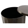 DKD Home Decor Set de 2 Mesitas Auxiliares de Metal con Tapa Dorada