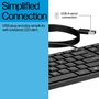 HP 320K 9SR37AA Teclado USB Negro Resistente a Salpicaduras ergonómico