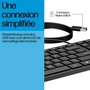 HP 320K 9SR37AA Teclado USB Negro Resistente a Salpicaduras ergonómico