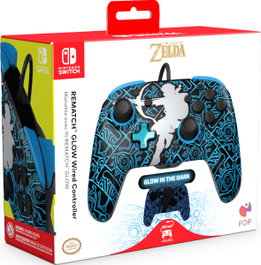 PDP Rematch GLOW Wired Controller Sheikah Shoot para Nintendo Switch