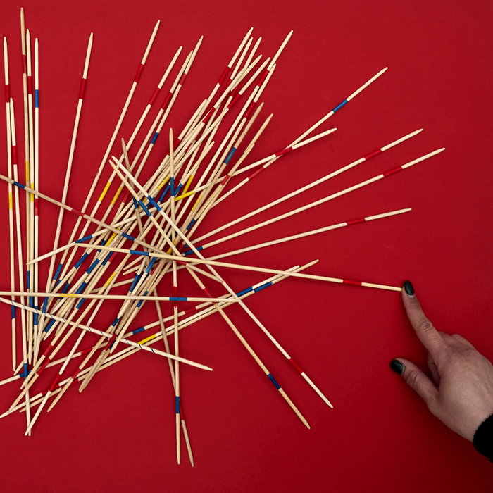 Mister Gadget Mikado Gigante 41 Piezas Madera Palillos Grandes 37.9cm Jeux Outdoor