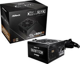 ASRock Fuente de Alimentación CL-550B, 550W, 80 PLUS Bronze, Active PFC, 120mm, PCI-E x4, SATA x4, 90-UXC055-BNEAAA