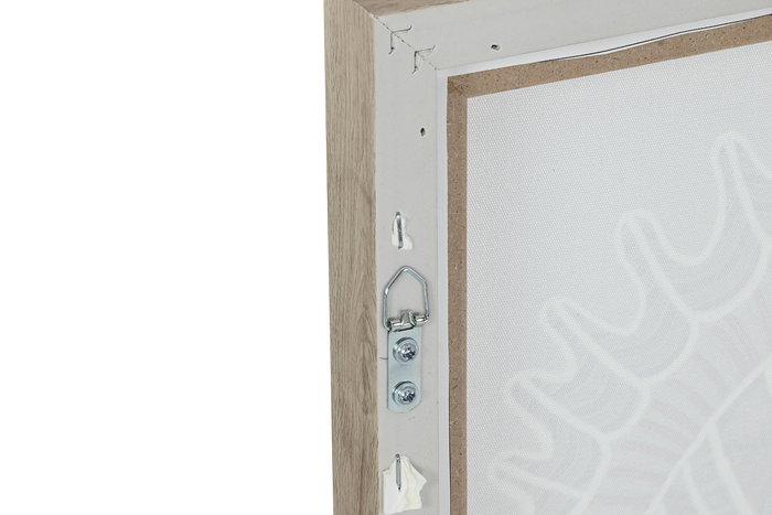 DKD Home Decor Cuadro Mediterraneo Beige Marron Lienzo 3.5 x 30 x 30 cm (4 Unidades)