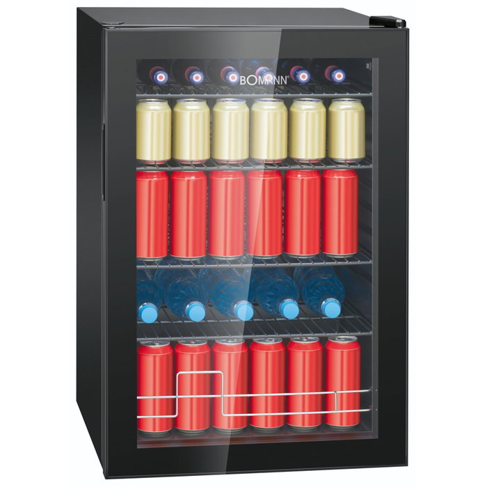 Bomann KSG 7290 Frigorífico de puerta de cristal negro Bomann KSG 7290 Frigorífico de puerta de cristal negro