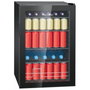 Bomann KSG 7290 Frigorífico de puerta de cristal negro