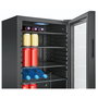 Bomann KSG 7290 Frigorífico de puerta de cristal negro
