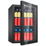 Bomann KSG 7290 Frigorífico de puerta de cristal negro