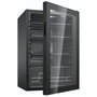 Bomann KSG 7290 Frigorífico de puerta de cristal negro