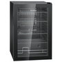 Bomann KSG 7290 Frigorífico de puerta de cristal negro