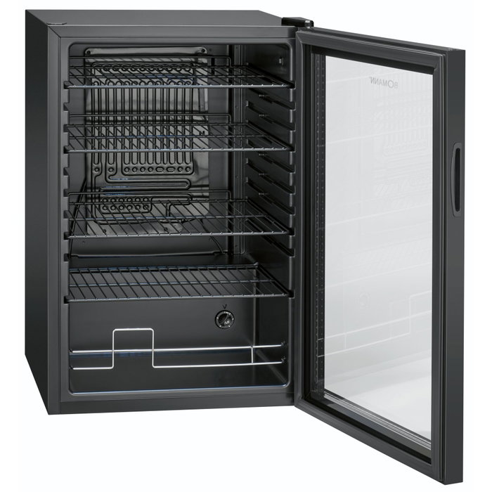 Bomann KSG 7290 Frigorífico de puerta de cristal negro Bomann KSG 7290 Frigorífico de puerta de cristal negro