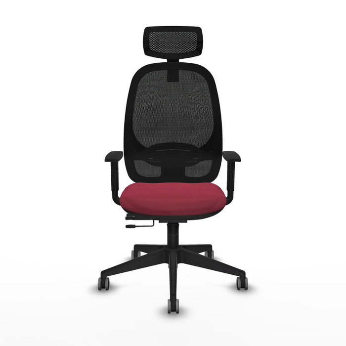 PIQUERAS Y CRESPO Silla de Oficina Cilanco con Mecanismo Sincro/Traslack Granate y Negro PIQUERAS Y CRESPO Silla de Oficina Cilanco con Mecanismo Sincro/Traslack Granate y Negro