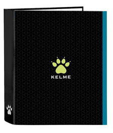Carpeta de anillas Kelme Iron Negro A4 27 x 33 x 6 cm