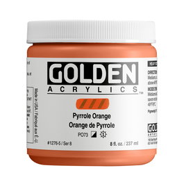 Golden Naranja Pyrrole Heavy Body Acrílico 237 ml