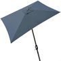 Color Baby Parasol Terraza 300 cm con Chimenea y Mástil de Aluminio 4,8 cm Color Antracita