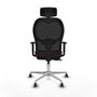 PIQUERAS Y CRESPO Silla de oficina Jorquera Granate y Negro
