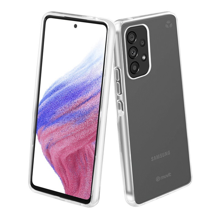 Muvit Recycletek Funda Ecológica para Móvil Samsung Galaxy A53, Funda Sostenible 100% Reciclada