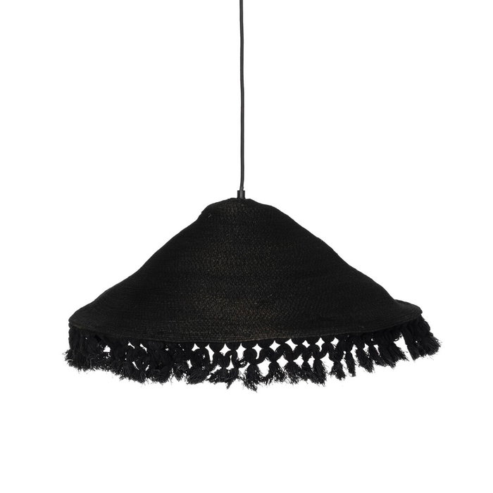 Ixia Lámpara de Techo de Fibra Natural Negra 60 x 60 x 23 cm Ixia Lámpara de Techo de Fibra Natural Negra 60 x 60 x 23 cm