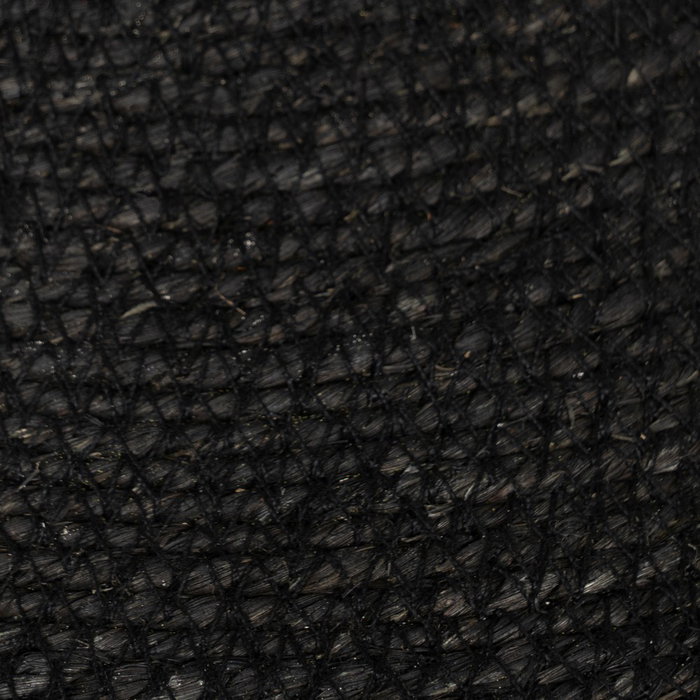 Lampara Techo Negro Fibra Natural 60 X 60 X 23 cm