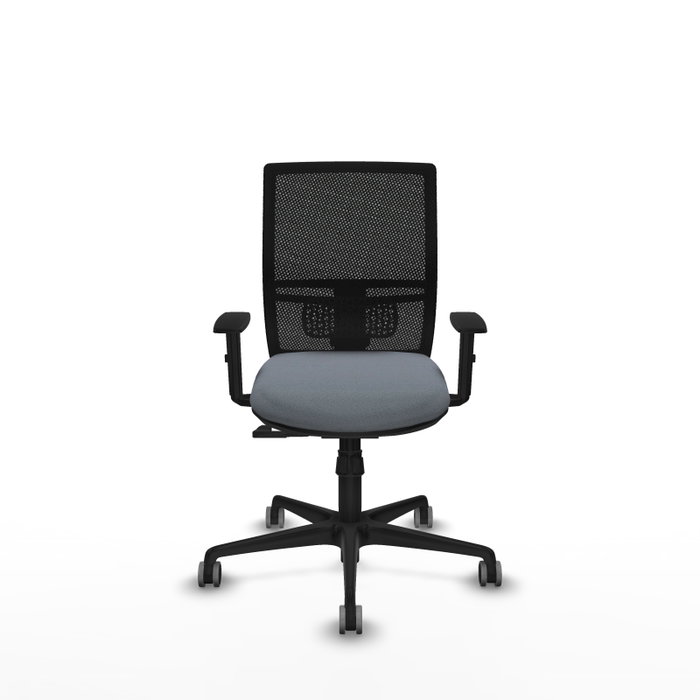 PIQUERAS Y CRESPO Silla de oficina Yunquera con mecanismo Sincro, Gris y Negro PIQUERAS Y CRESPO Silla de oficina Yunquera con mecanismo Sincro, Gris y Negro
