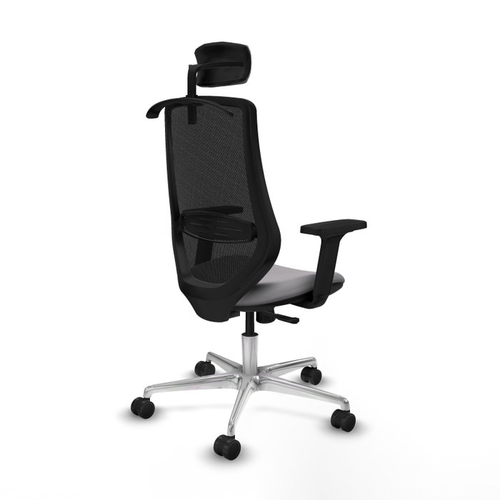 PIQUERAS Y CRESPO Silla de oficina Mardos con Mecanismo Sincro Gris y Negro PIQUERAS Y CRESPO Silla de oficina Mardos con Mecanismo Sincro Gris y Negro