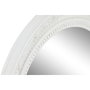 DKD Home Decor Espejo de Madera Blanco 66x66x5 cm