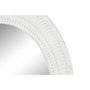 DKD Home Decor Espejo de Madera Blanco 66x66x5 cm