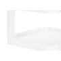 DKD Home Decor Mesita Auxiliar de Metal Blanca 40x40x54 cm