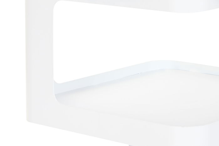 DKD Home Decor Mesita Auxiliar Urban Blanco Metal 40 x 54 x 40 cm