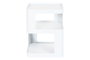 DKD Home Decor Mesita Auxiliar de Metal Blanca 40x40x54 cm