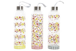 DKD Home Decor Botella de Borosilicato Vichy Sweet 550ml Surtido de 3 Colores
