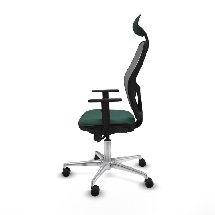 PIQUERAS Y CRESPO Silla de oficina Jorquera Verde botella y Gris PIQUERAS Y CRESPO Silla de oficina Jorquera Verde botella y Gris