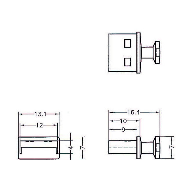 DeLOCK 64009 Cubierta antipolvo para puerto USB tipo A con asa, 10 unidades, Negro