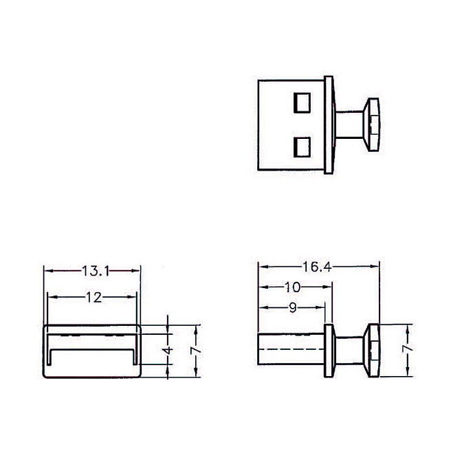 DeLOCK Protector Anti Polvo para Conector USB Tipo A con Asa, Pack de 10, Negro, Ref 64009