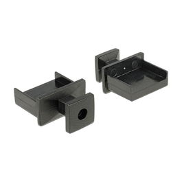 DeLOCK Protector Anti Polvo para Conector USB Tipo A con Asa, Pack de 10, Negro, Ref 64009