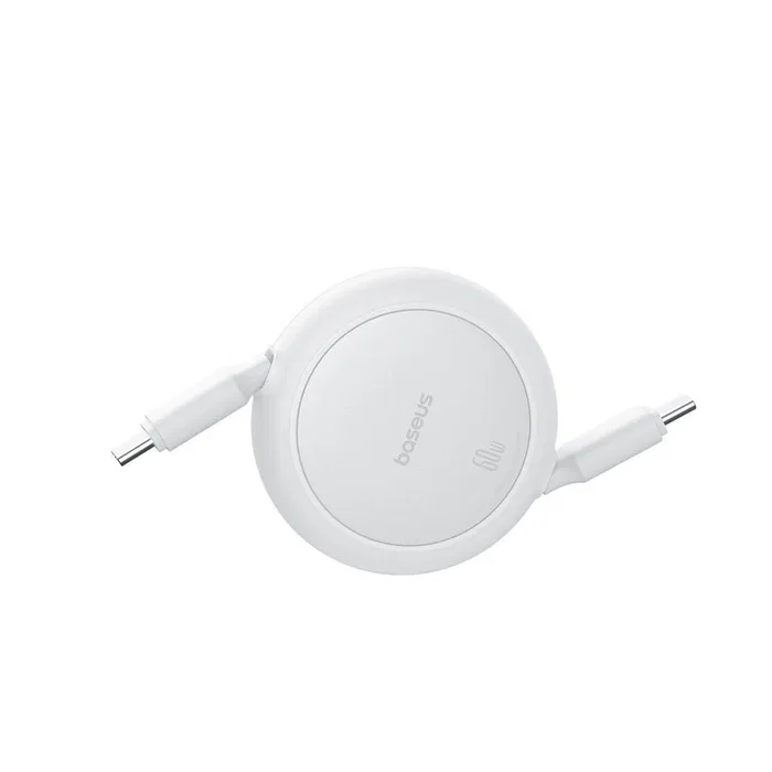 Baseus Free2Pull Cable USB C a USB C de 1 m, Blanco