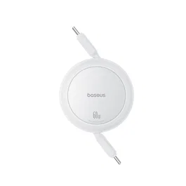 Baseus Free2Pull Cable USB C a USB C de 1 m, Blanco