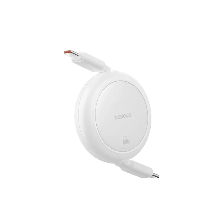Baseus Free2Pull Cable USB C a USB C de 1 m, Blanco