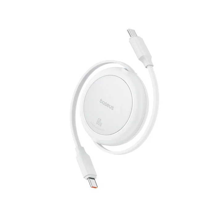 Baseus Free2Pull Cable USB C a USB C de 1 m, Blanco