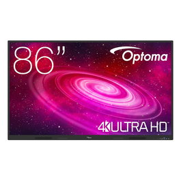 Optoma 165.1 cm (65") Pantalla Táctil 4K Ultra HD Smart TV Android 14, 8GB RAM 64GB, Wi-Fi 6, HDMI 2.0, Negro, VESA 600x400