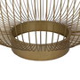 Mesa Centro Oro Metal-Cristal 75 X 75 X 39,50 cm