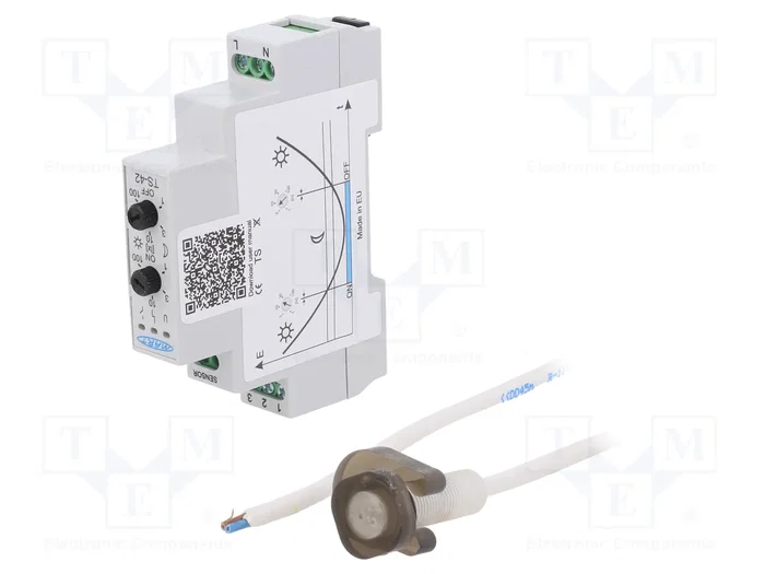 MART Interruptor de crepúsculo para raíl DIN TS-42-2 MART Interruptor de crepúsculo para raíl DIN TS-42-2