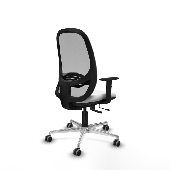 PIQUERAS Y CRESPO Silla de oficina Cilanco con mecanismo Sincro/Traslack, Blanco y Gris PIQUERAS Y CRESPO Silla de oficina Cilanco con mecanismo Sincro/Traslack, Blanco y Gris