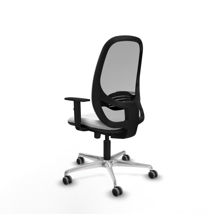 PIQUERAS Y CRESPO Silla de oficina Cilanco con mecanismo Sincro/Traslack, Blanco y Gris PIQUERAS Y CRESPO Silla de oficina Cilanco con mecanismo Sincro/Traslack, Blanco y Gris