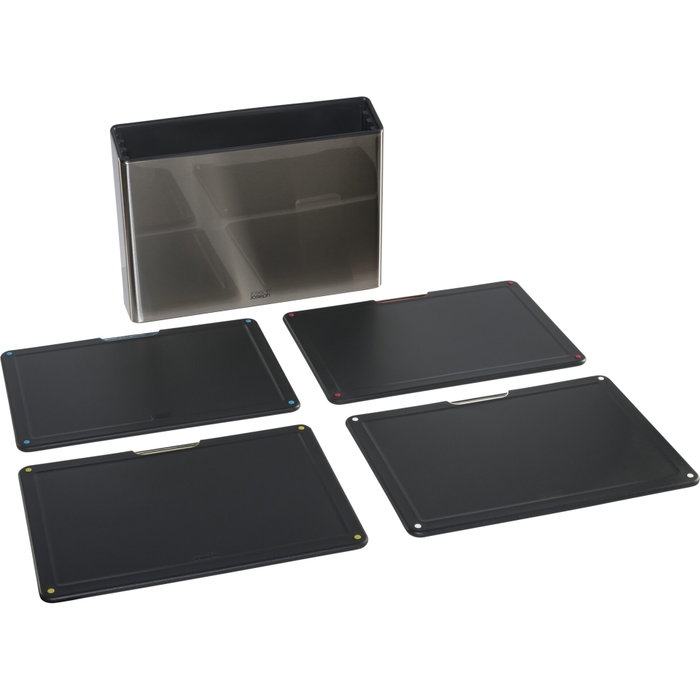 Joseph Joseph Folio Steel Juego de 4 tablas de cortar con estuche de acero inoxidable Joseph Joseph Folio Steel Juego de 4 tablas de cortar con estuche de acero inoxidable
