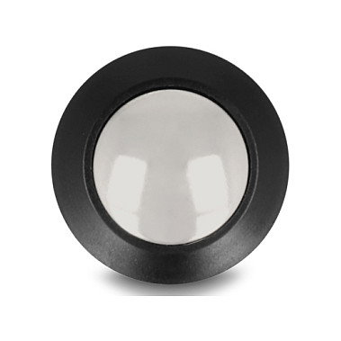 DeLOCK 22044 Interruptor pulsador 2P Negro/Plata