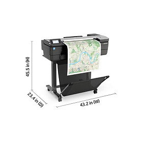 HP DesignJet T830 610 mm (24") Multifunktionsdrucker Farbe Tintenstrahl (F9A28D#B19)