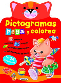 Pictogramas - Pega y colorea conejito, Susaeta Ediciones - SUSAETA EDICIONES