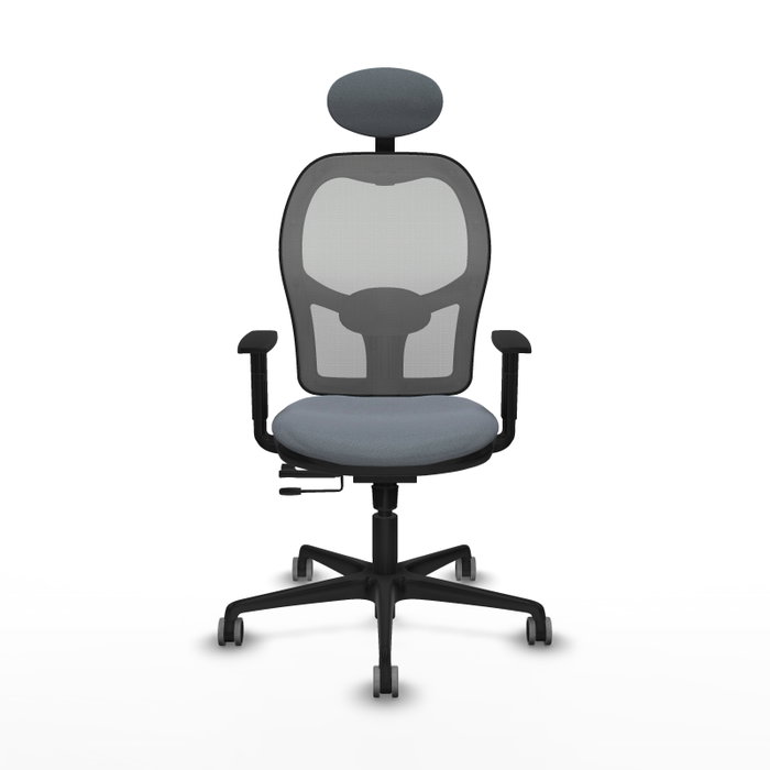 PIQUERAS Y CRESPO Silla de oficina Jorquera Gris con Mecanismo Sincro/Traslack