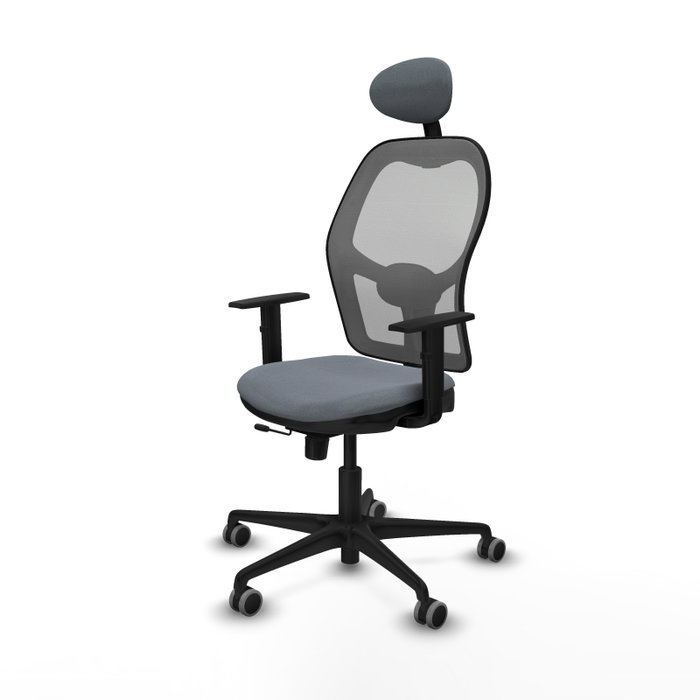 PIQUERAS Y CRESPO Silla de oficina Jorquera Gris con Mecanismo Sincro/Traslack